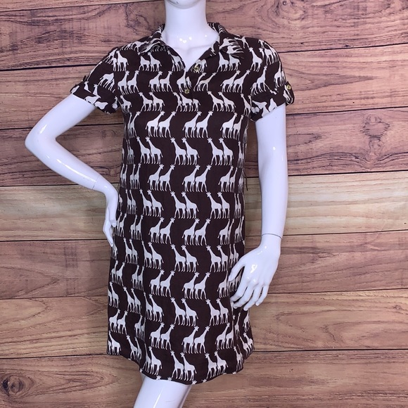 —-S0LD on MERC—-KATE SPADE GIRAFFES PATTERN LOOSE FIT SHORT SHIRT TOP DRESS - Picture 16 of 16